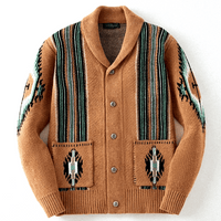 Rustiek gebreid vest heren – Wyatt