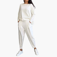 Chique dames tweedelige set met comfortabele pasvorm – Eloréa