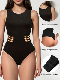Trendy Kriskras Halter Badpak met Corrigerende Pasvorm en Tummy Control – Solviera