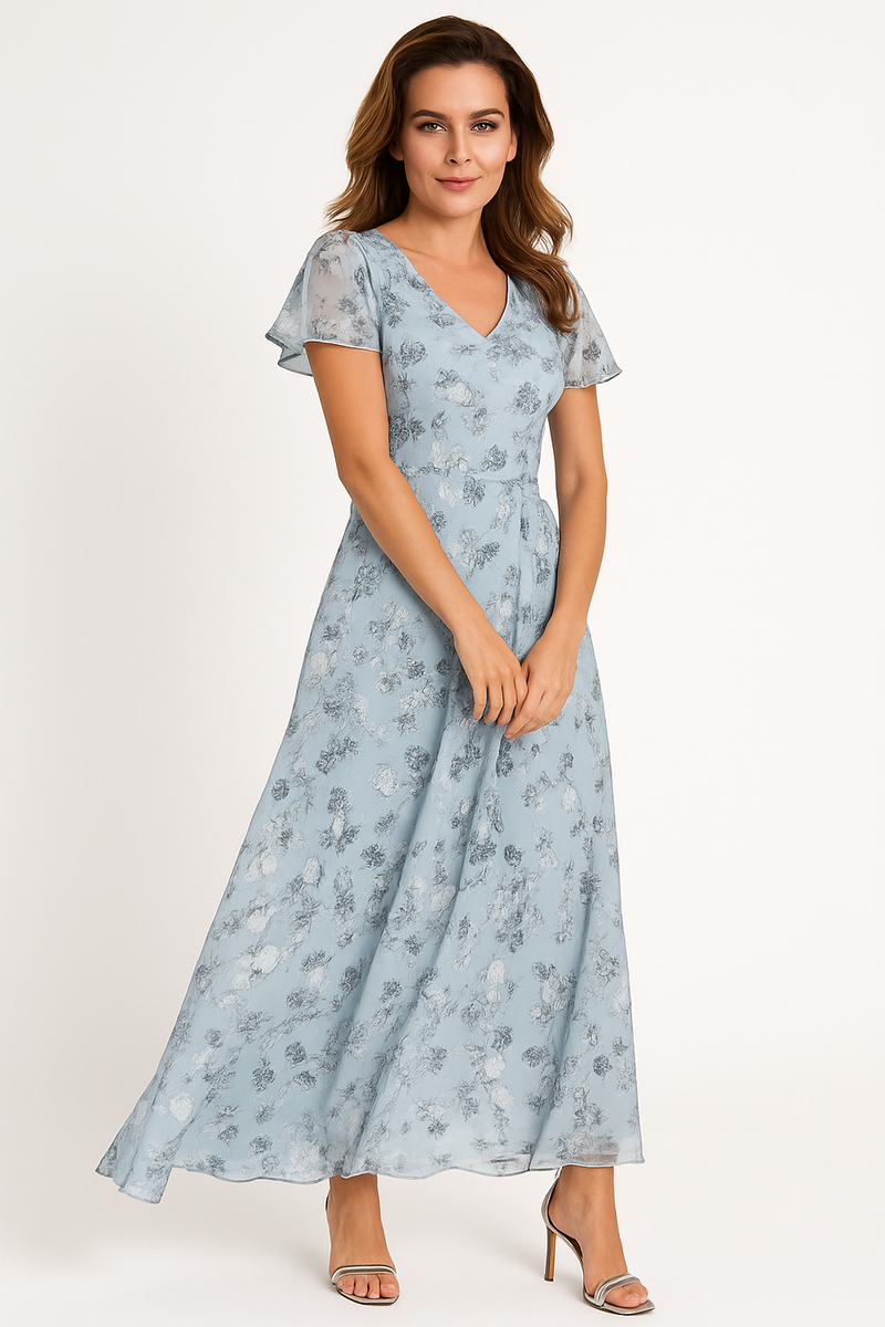 Elegante Zomerjurk met V-hals en Spaghettibandjes – Macy