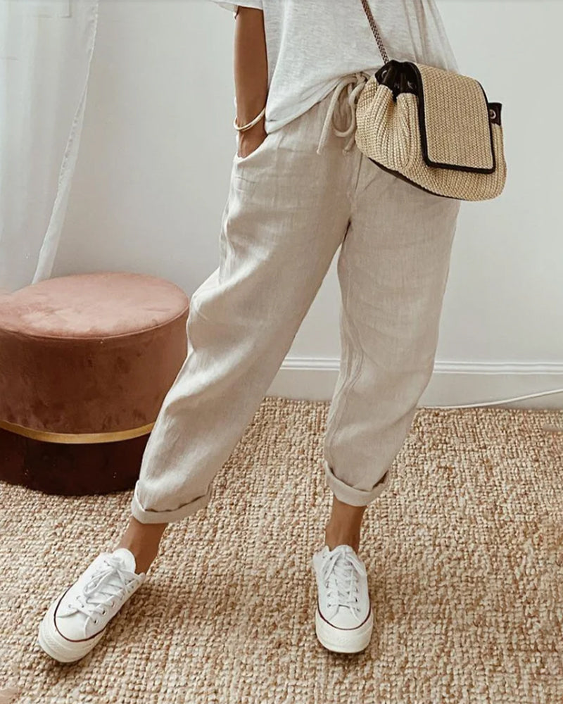 Luxe Comfort Broek met Rechte Pijpen voor Dames – Lotte