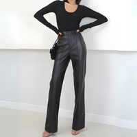 Stijlvolle hoge damesbroek met slanke fit – Elise