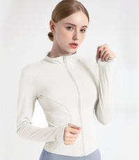 Dames sportjack getailleerd lichtgewicht ademend en trendy – Ravynna