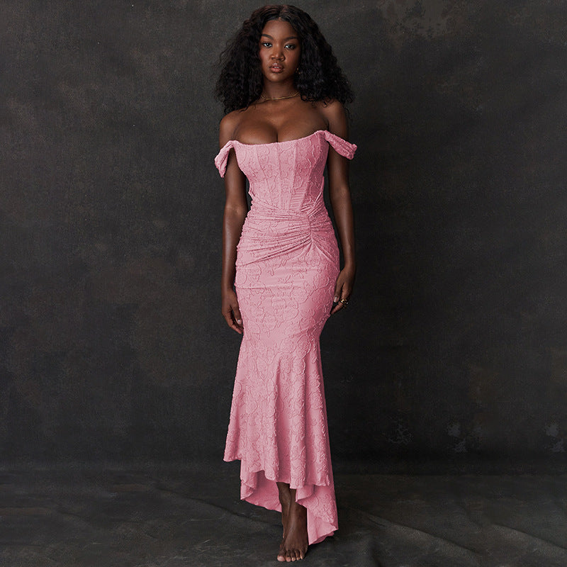 Fishtail Maxi Jurk met Luxe Uitstraling en Perfecte Pasvorm – Amélie