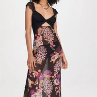 Maxi Jurk Bloemenprint met Split voor Zomeravonden - Selena