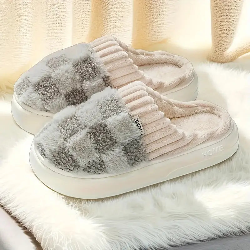 Fluffy pantoffels met antislip zool voor dames - SnugFeet
