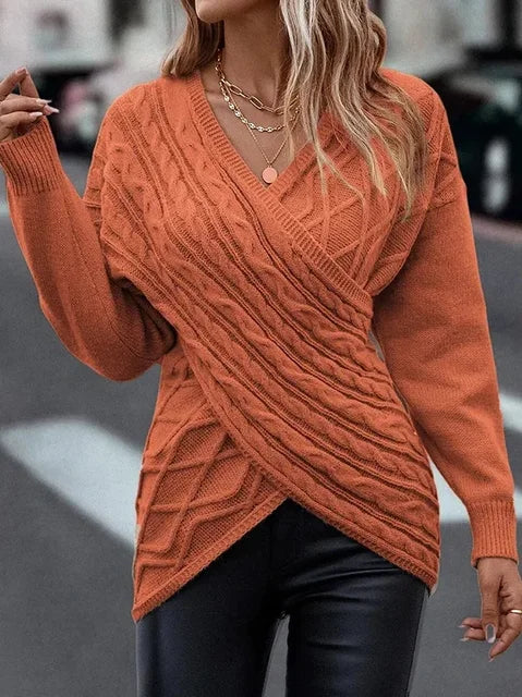 Elegante V-hals Top voor Dames - Lisan