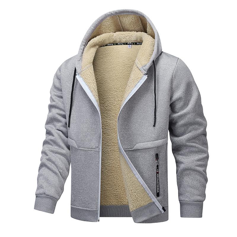 Warme fleece heren hoodie voor herfst en winter – Lars