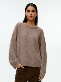 Oversized gehaakte crewneck trui voor dames – Lotte