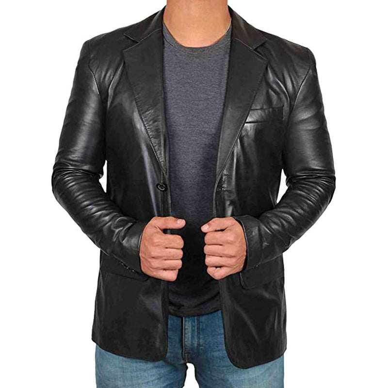 Heren Leren Blazer voor Stijl en Comfort - Christiaan
