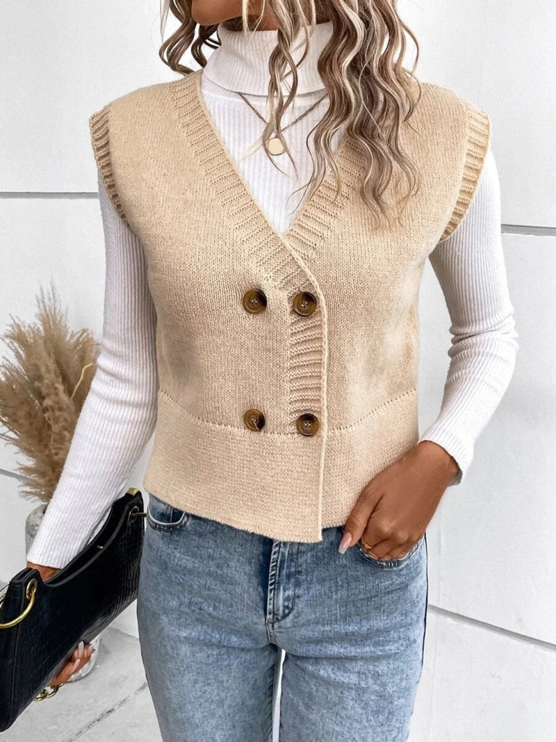 Stijlvolle en comfortabele V-hals cardigan – Sophie