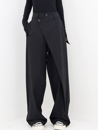 Wijde Broek met Asymmetrisch Design voor Dames – Lisa