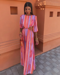 Elegante damesjurk met vloeiende snit en luxe stof - Juliana