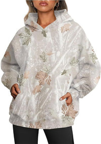 Oversized hoodie met camo print – Camo Urban