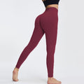 Dames sport legging high waist butt lift en naadloos – Solenya