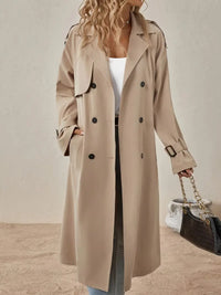Tijdloze lange trenchcoat voor dames – Sophie