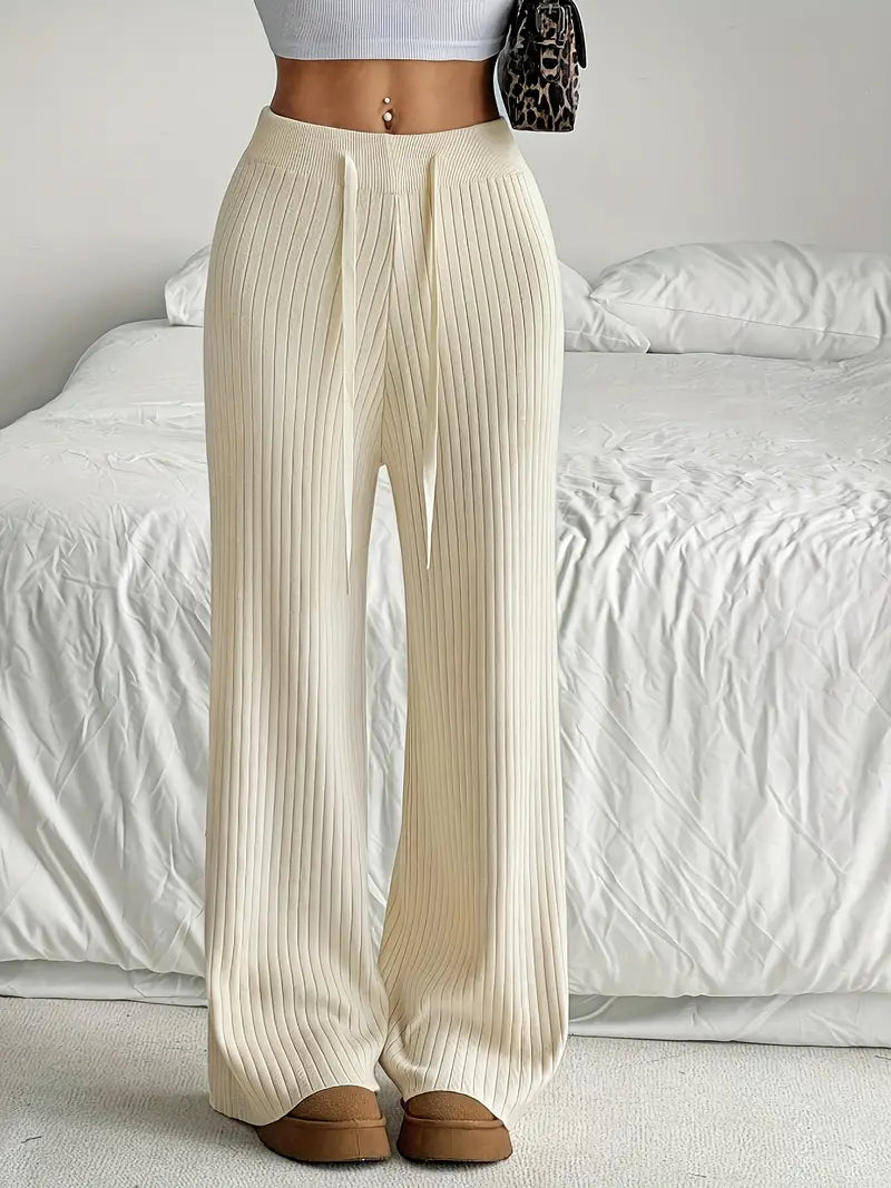 Casual damesbroek met koord in de taille – Sophie
