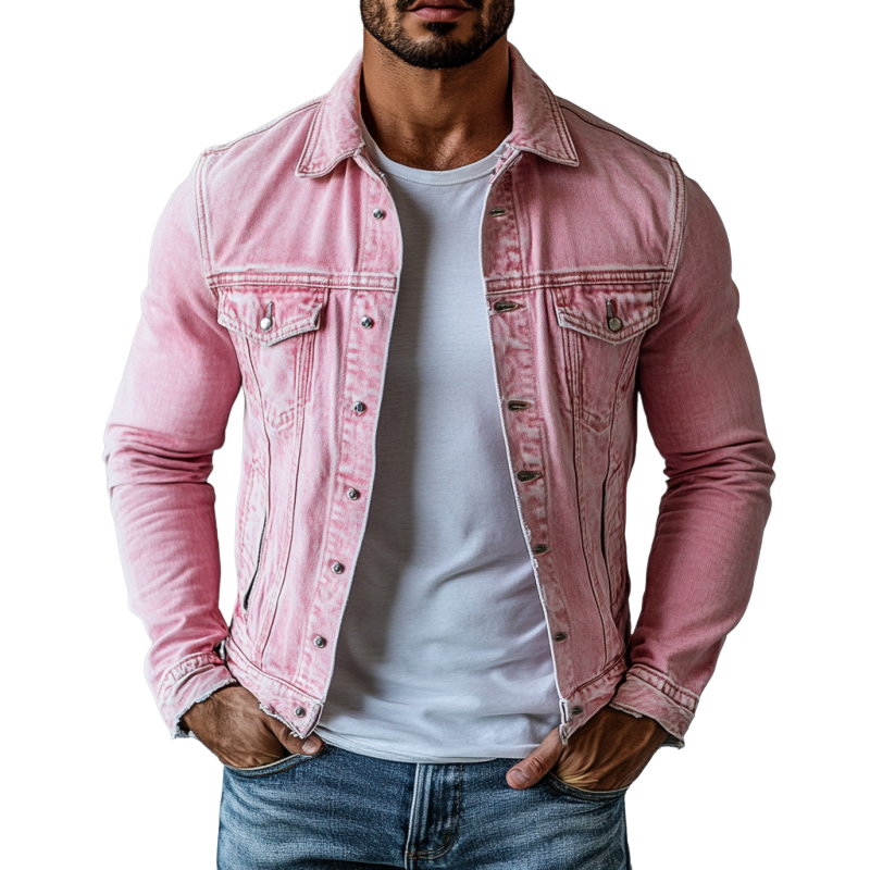 Vintage denim jas heren met stoere pasvorm – IronWear