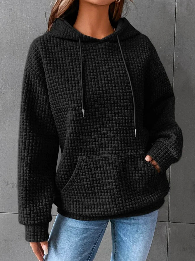 Comfortabele casual hoodie met stijlvolle pasvorm – Hendrika
