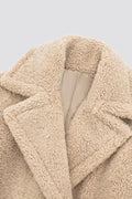 Dames teddy jas lang faux fur warm en stijlvol – Renaya