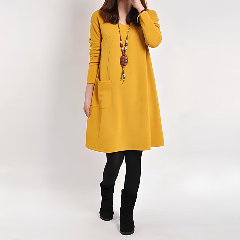 Elegante jurk met zak voor elke gelegenheid - Blanka