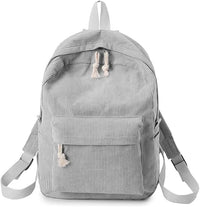 Corduroy rugzak met laptopvak voor dames – Felora