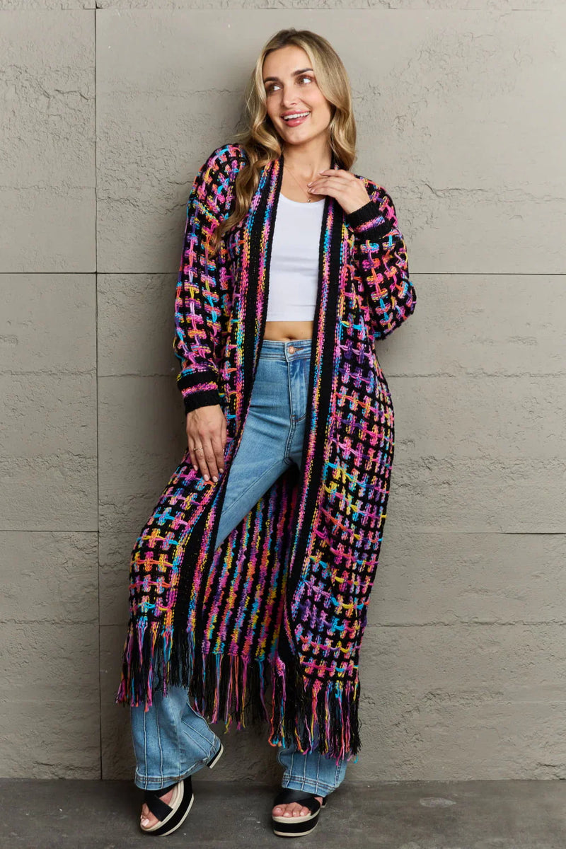 Trendy damesvest met kleurenpatroon – Mariska
