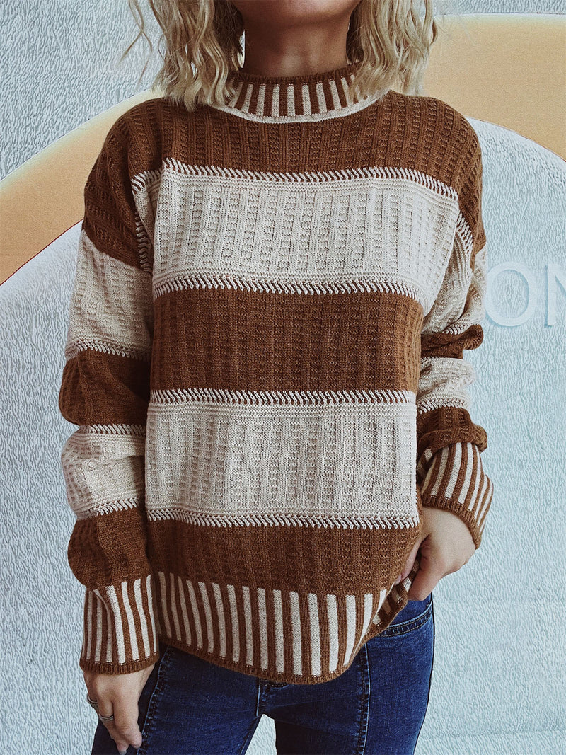Casual dames sweater met ronde hals – Livia