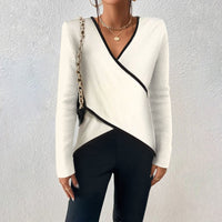 Langsleeve wrap top met elegante pasvorm – Isabel