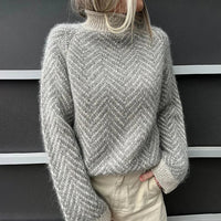 Gebreide Chevron Trui met Tijdloze Stijl – Emma