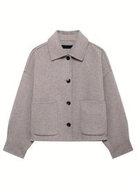 Effen damesjack met strak design – Maureen