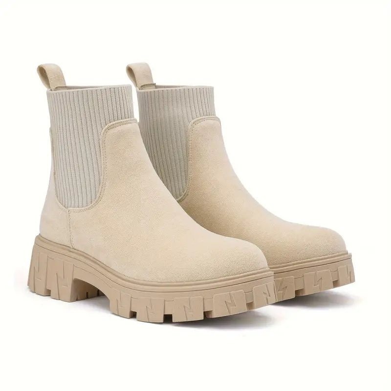 Stijlvolle Chelsea boots met dikke zool voor dames - Luna