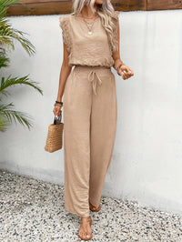 Elegante Blouse Set Met Kantdetails – Elin