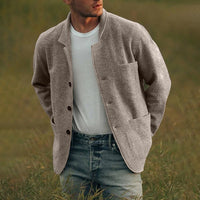 Heren vest met knoopsluiting en slanke pasvorm – Victor