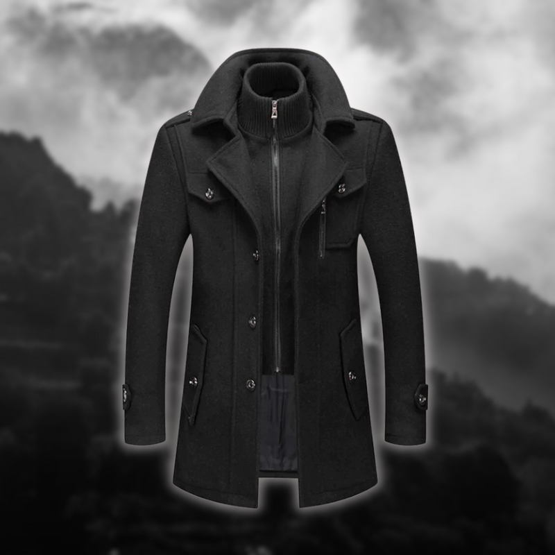 Elegante winterjas van wol voor heren – Jasper