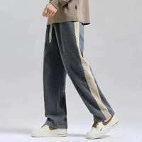 Gestreepte heren joggingbroek met moderne pasvorm – Noah