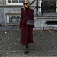 Dubbelzijdige wolmix trenchcoat voor dames – Ruby