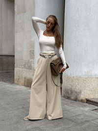 Stijlvolle dames pantalon met wijde pijpen – Sophie