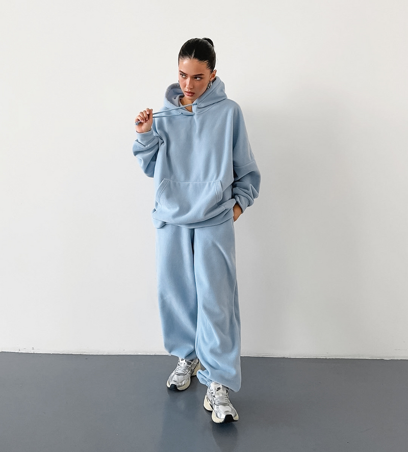 Dames oversized lounge jogger set met zakken – Sophie