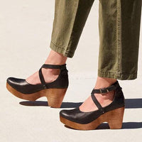 Elegante dames wedge schoenen met enkelband - Elise