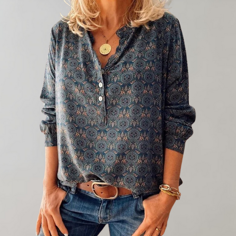 Chique en comfortabele blouse met vintage look - Sophie