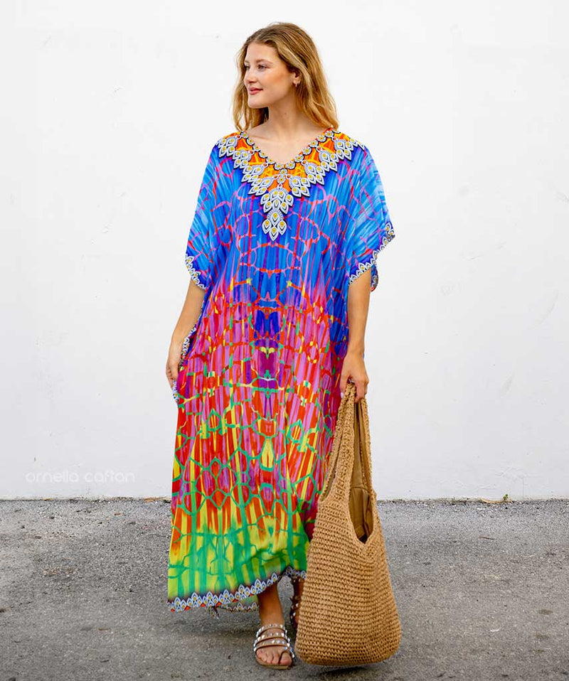 Casual dames kaftan met ademend comfort – Orvella