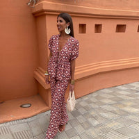 Dames set met print en stijlvolle lente-zomer look – Nayeli