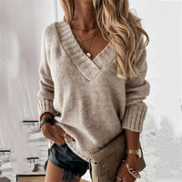 Casual V-Hals Trui met Elegante Pasvorm – Ava