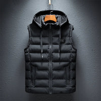 Heren gewatteerde hooded bodywarmer – Lucas
