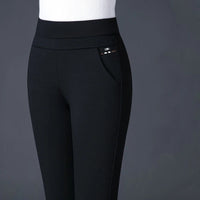Rechte Broek Met Elastische Hoge Taille - Margot