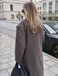 Dames wollen jas oversized elegant warm en tijdloos – Selene