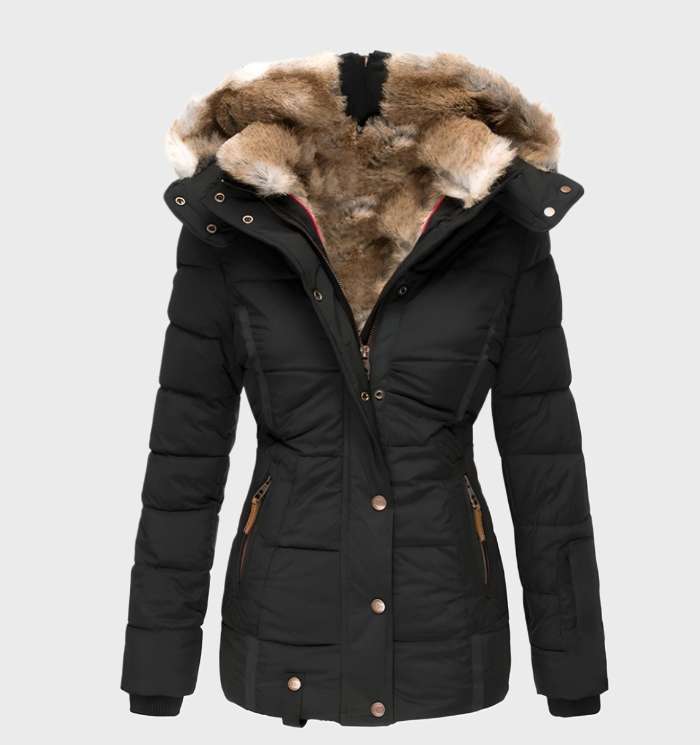 Slim Fit Dames Winterjas met Capuchon - Julia