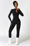 Dames winter jumpsuit fleece gevoerd stretch en flatterend – Viretta