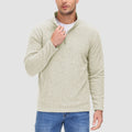Heren fleece quarter-zip shirt met lange mouwen – Simon